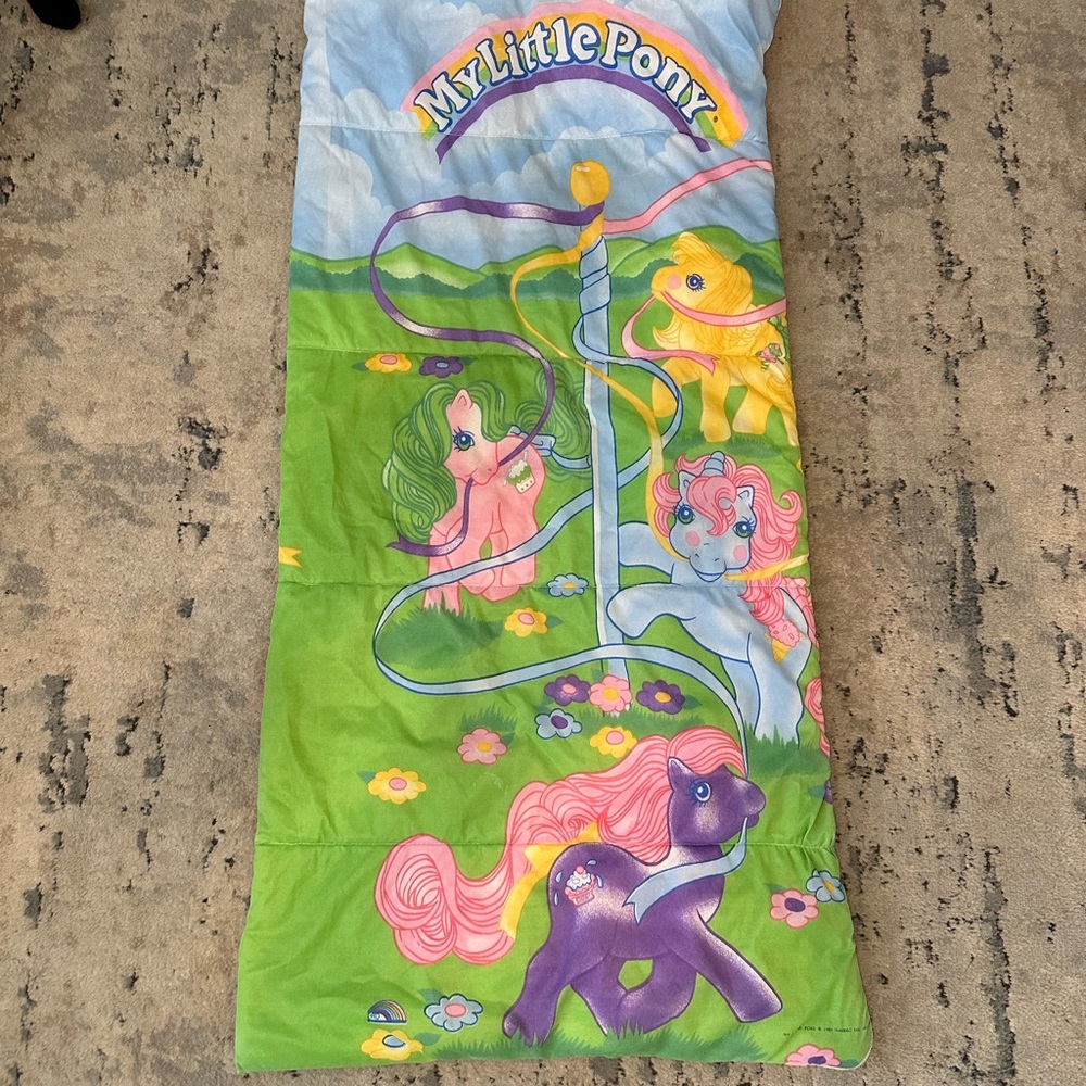 Vintage my little pony sleeping bag